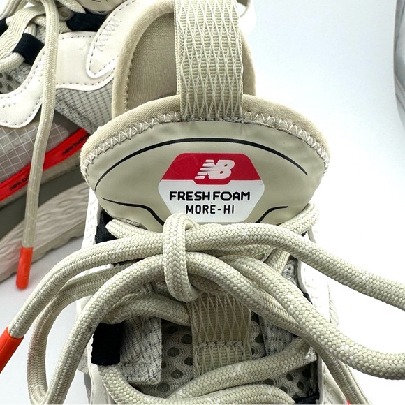 New Balance Gray Cream Athletic Shoes with Cushioned Support - Picture 2 of 3